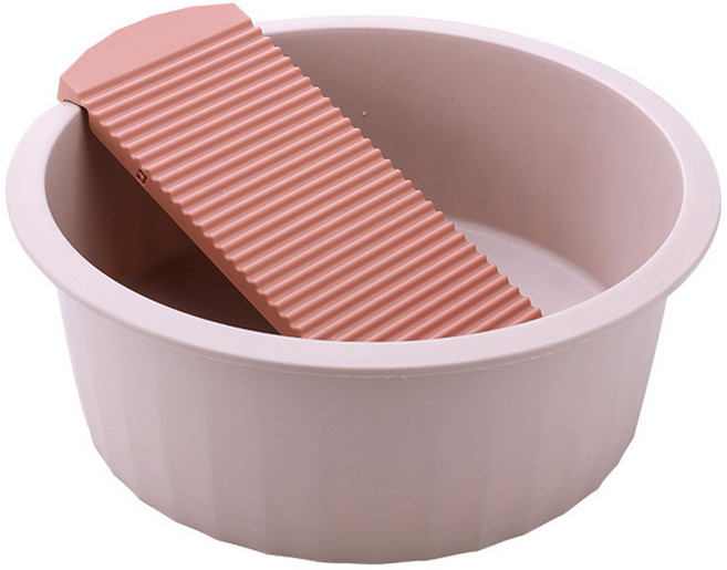 분리형 빨래판 대야 신발빨래 빨래용품, 핑크, 1개