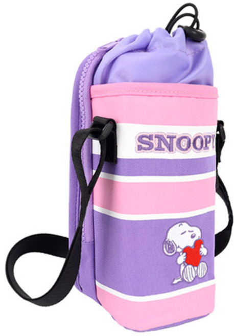 스누피 포켓 물병가방 물병파우치 크로스백, 1개