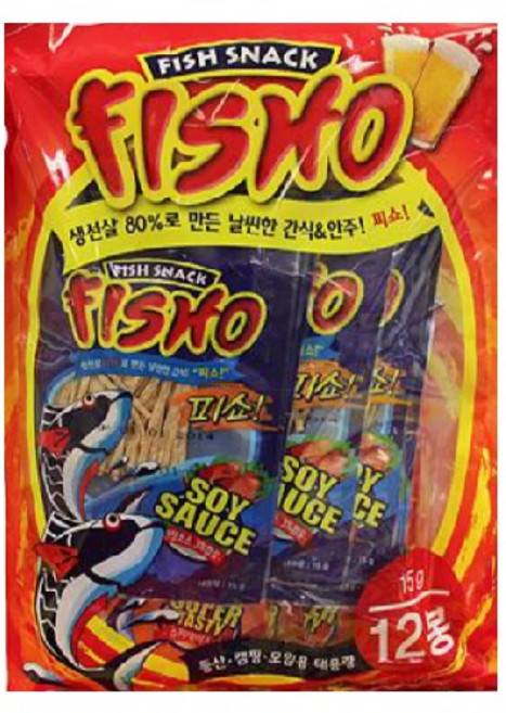 피쇼 생선포 대용량, 15g, 12개