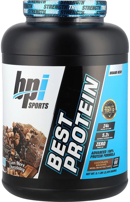 BPI Sports Best Protein Advanced 100% Protein Formula Chocolate Brownie 5.1 lbs 2 329 g, 1개 - 쿠팡