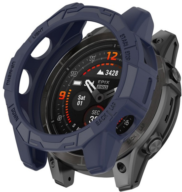 TPU 소프트 실리콘 케이스 Garmin Fenix 7X 7S 7 Pro용 시계 보호 커버 Garmin Epix Pro Gen 2 용 51mm 47mm 42mm 쉘 범퍼, [00] For Epix Pro 47MM, 5) Black - Epix Pro 47mm