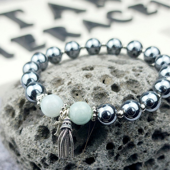 애드크로스 탠디 테라헤르츠 옥팔찌 여자 여성용 팔찌 커플 패션 필찌 텐디 탠디 원석 옥 팔찌 TH824