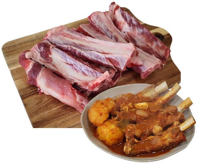 프리미엄 한돈 등갈비 찜 / 구이 / 바베큐 / 립, 1개, 1kg