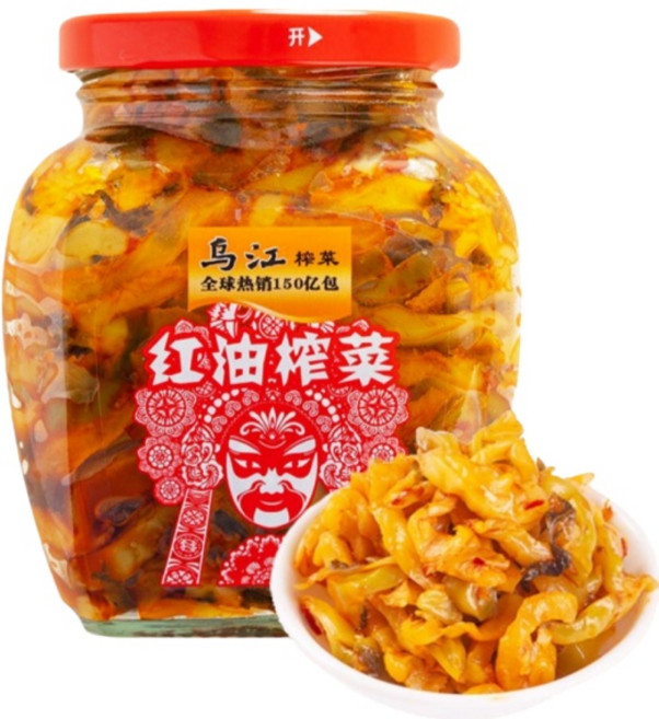 호호중국식품중국짜차이중국김치우강홍유짜차이, 300g, 1개
