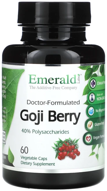 Emerald Laboratories Goji Berry 60 Vegetable Caps (750 mg per Capsule), Emerald Laboratories, Goji Ber, 1개 - 쿠팡