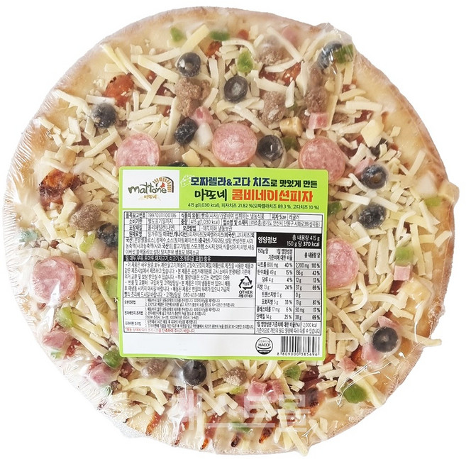 조흥 마또네 콤비네이션 피자(원형) 415g, 1개