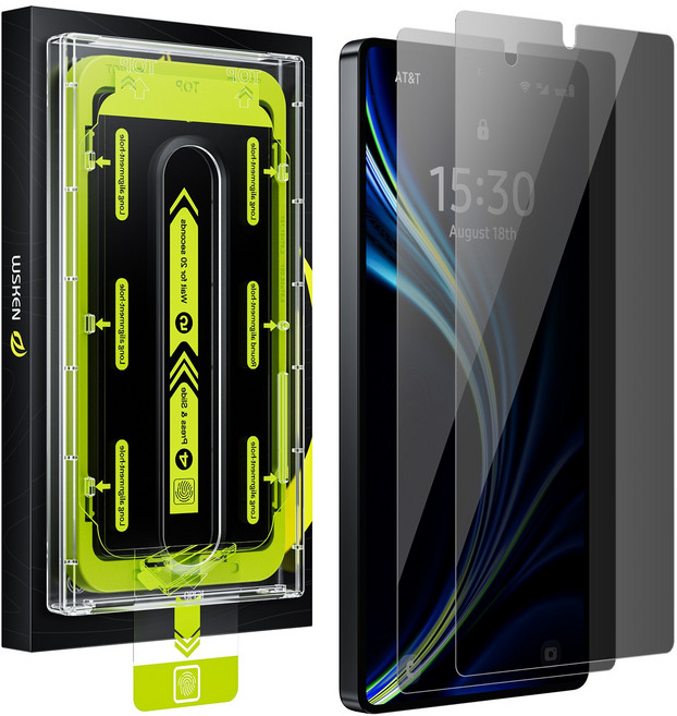 WSKEN 사생활보호필름지문방지 자동 흡착 먼지 제거 수트는, 2개