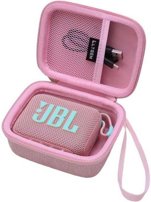 JBL Go 4/3 휴대용 스피커 케이스 - 블랙, 분홍색
