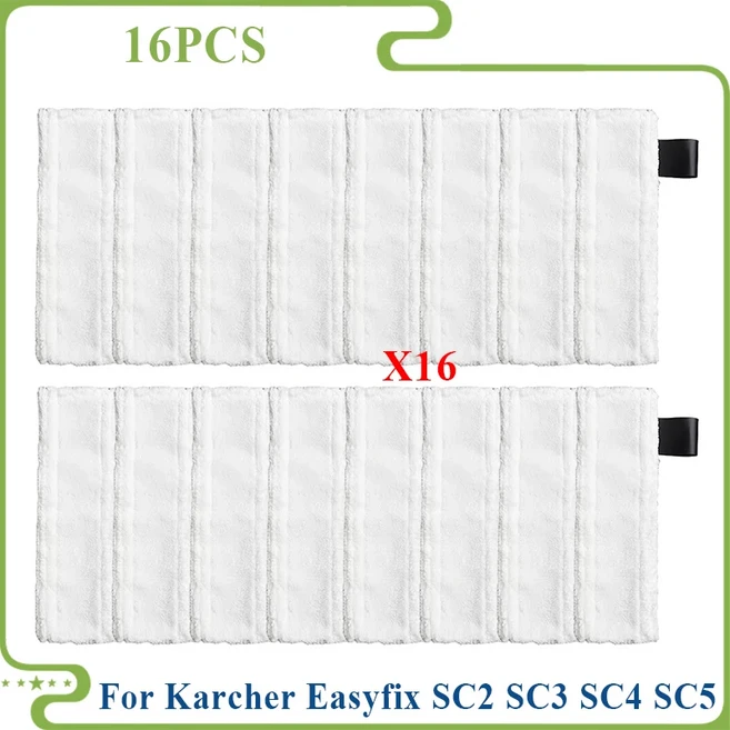 Karcher Easyfix SC2 SC3 SC4 SC5 스팀 청소기 극세사 바닥 패드 커버 액세서리 용 천, 13 16PCS