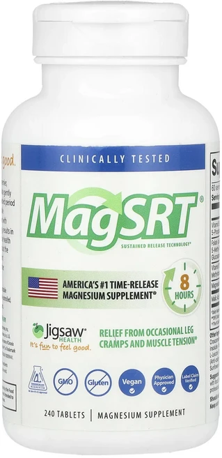 단백질 비타민 철분 마그내슘 칼슘 Jigsaw Health MagSRT® 240정 고루고루섭취해주세요, Jigsaw Health MagSRT 240정, 1개 - 쿠팡