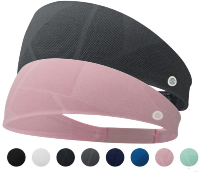 다담다 넓은 땀흡수 스포츠 헤어밴드 남녀공용 머리띠 요가 러닝 사계절 운동밴드, 1개, 블랙