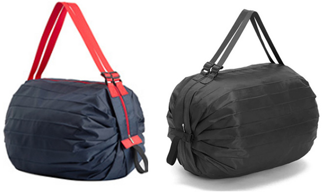 두트링 다용도 대용량 접이식 장바구니 보조가방 2p, 1세트, 네이비/블랙