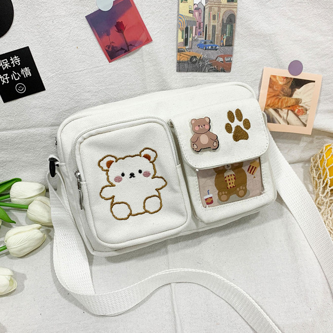 제너럴케이 초등 핸드폰백 크로스백 곰돌이 어린이 메신저 핸드폰가방