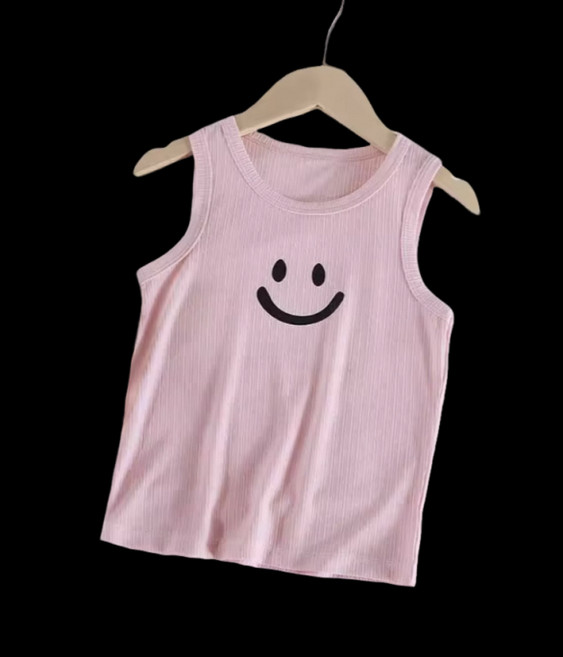 夏日兒童背心 清涼透氣彈力好 男寶女寶潮流百搭家居外出單件背心T