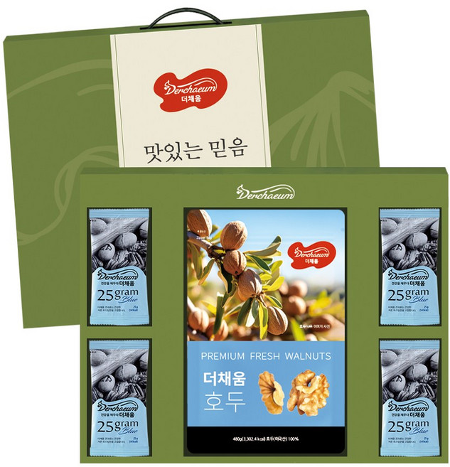 [더채움] 맛있는 믿음 1호 견과류 선물세트, 블루, 1개
