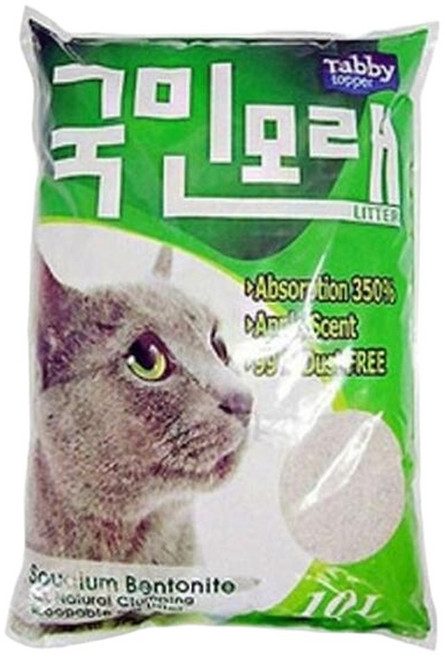 탑퍼 국민모래사과향 7.5LX2 고양이모래 배변용품 (WE1F925), 2개, 사과향