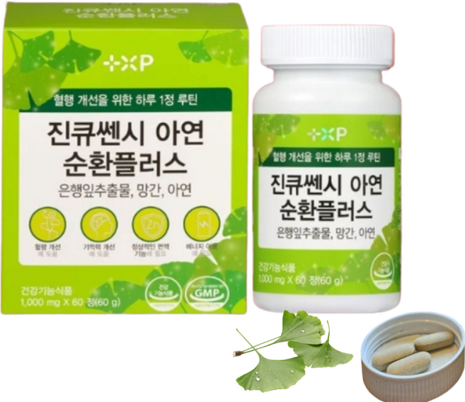 징코페놀 은행잎추출물 징코빌로바 플러스, 1개, 60회분