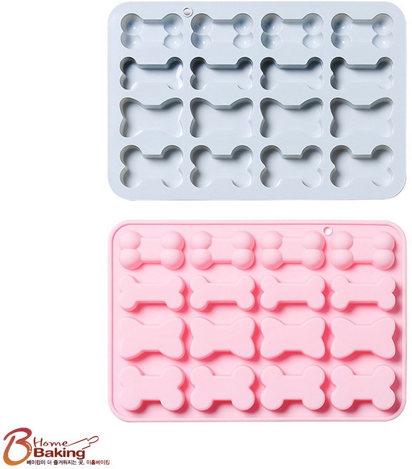 이홈베이킹 실리콘몰드 여러모양뼈다귀16구 랜덤1개, 단품, 1개
