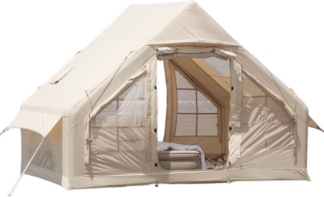 Montheria 에어텐트 캠핑 글램핑텐트 방수보온 대형텐트 C395-224, 흰색