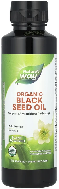 새해 첫좋은선물 Nature's Way 유기농 블랙 씨드 오일 236ml(8fl oz) 제대로 할인합니다, NaturesWay유기농블랙씨드오일236ml8floz - 쿠팡