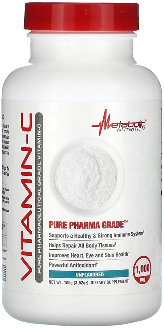 Metabolic Nutrition 메타볼릭 뉴트리션 비타민C 100g 파우더 영양제 건강보조식품 - 쿠팡