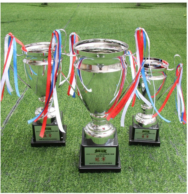 빅이어트로피 챔피언스리그 장식 축구 UEFA 메달 크리스탈패 장 2017 트로피 합금, 받침대 52cm, 1개