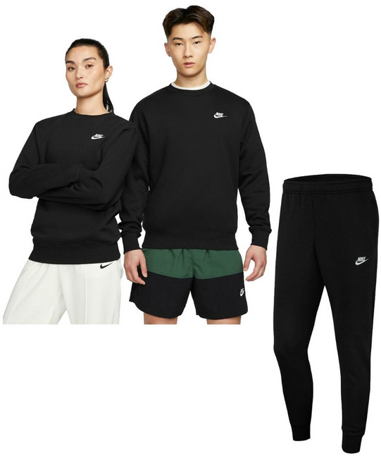 나이키 스포츠웨어 클럽 크루 롱슬리브 탑 조거팬츠 트레이닝복 BV2680-010 BV2667-010