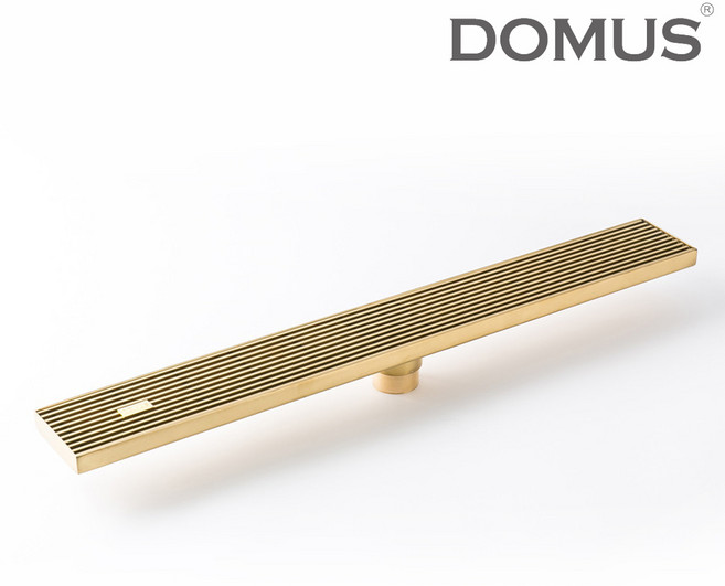 도무스 트랜치 라인육가 유가 S타입 골드 센터형 (600 800 1000mm) 역류방지 냄새차단 욕실 배수구트랩 유가, 1개