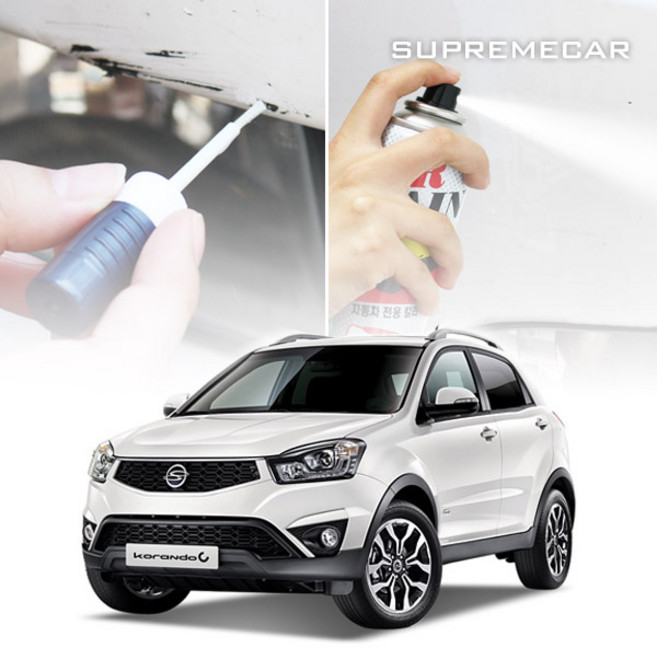 뉴코란도C 카페인트 쌍용 자동차 셀프도색, 1개