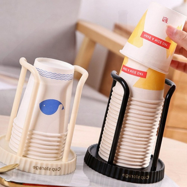 종이컵 정리함 스탠드 보관 업소 디스펜서 사무실 홀더, 1개, GT No.02 스탠드종이컵홀더 블랙