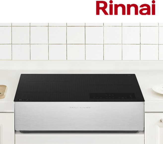 린나이 1등급 3구 올부스트 인덕션 듀오쿠킹존 인스톨프리(560x430-480) 쿡탑 레인지 전기 렌지 전국설치가능(설치시비용별도), 프리스탠딩, 300A_15cm