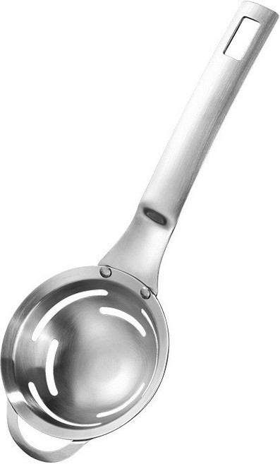 304不鏽鋼分蛋器 長柄/短柄 蛋清蛋黃分離器, 【長柄】 尺寸:長20.5公分, 1個