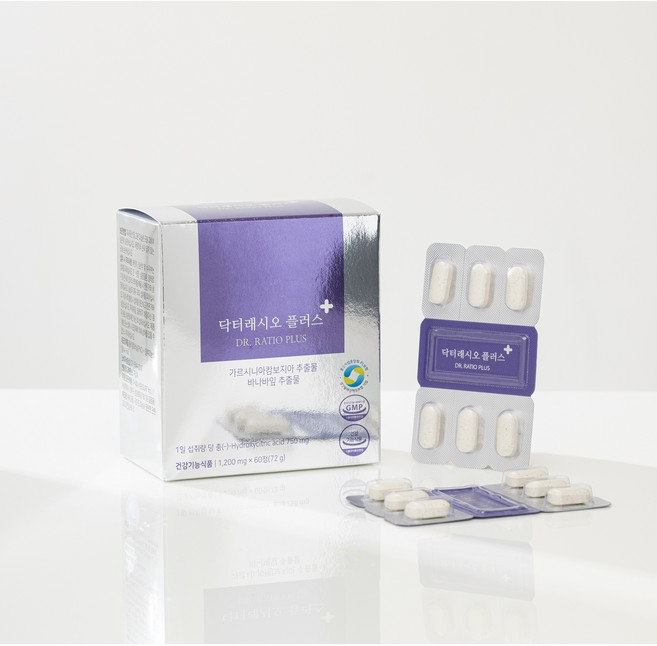 닥터래시오 플러스+ 다이어트프로젝트 1개월 다이어트보조제 컷팅제 체지방감소, 1박스, 60정