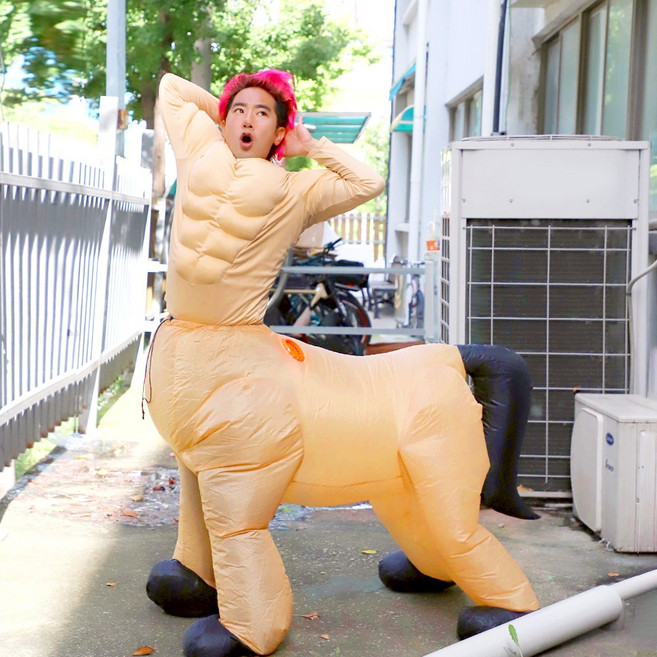 KC인증 에어슈트 할로윈 의상 코스튬, 1개입, 39_켄타우로스 에어슈트 (탑승형)