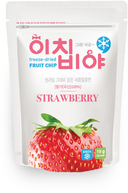 이치비야 동결건조 과일칩 딸기, 15g, 1개