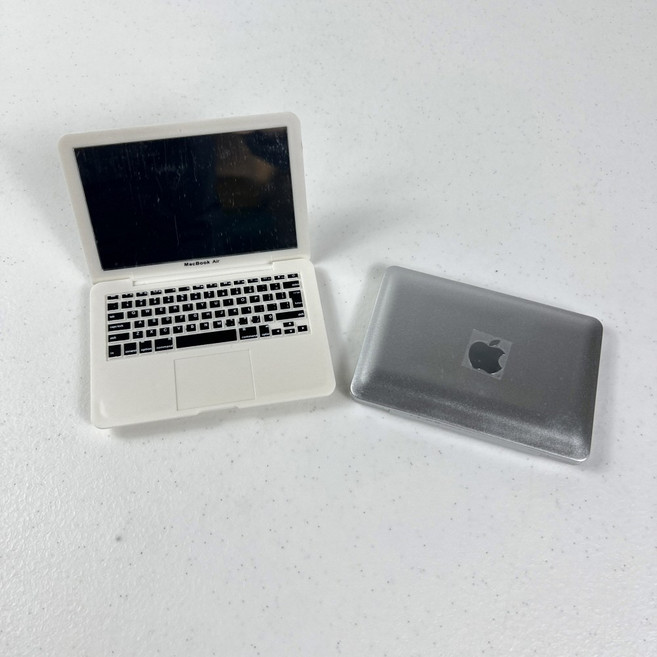 휴대용 접이식 노트북 미니 손거울, 실버, 1개