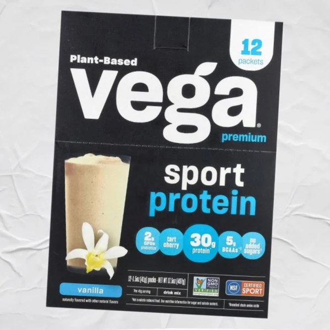 베가 스포츠 식물성 단백질 바닐라 12팩 개당 41g 미국내수 베가베가 - 쿠팡