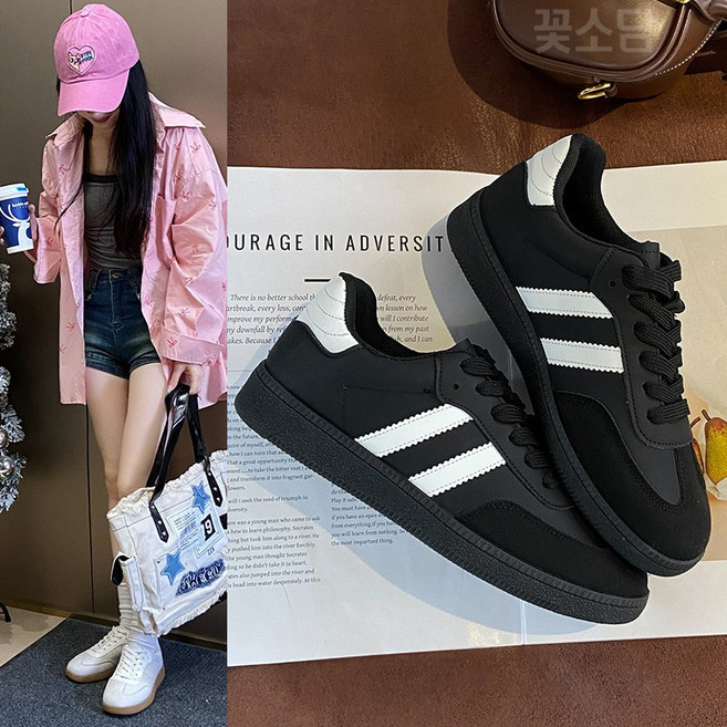 AURALA 여성 운동화 가벼운 컬러 발편한 워킹화 트렌디 캐주얼 클래식 스니커즈 운동화 신발