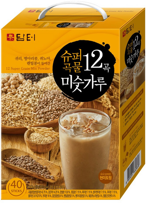 담터 슈퍼 곡물 12곡 미숫가루 800g, 59개