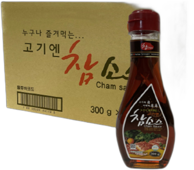 고기엔참소스 삼겹살 간장 돈까스소스 파채 샤브샤브 양념, 1박스, 300g