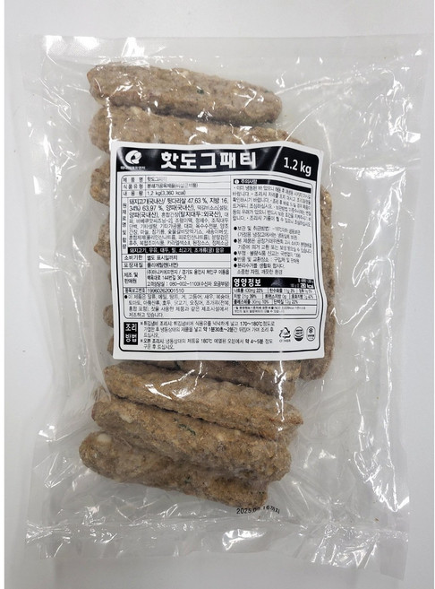 마니커 핫도그패티 1.2kg, 1개