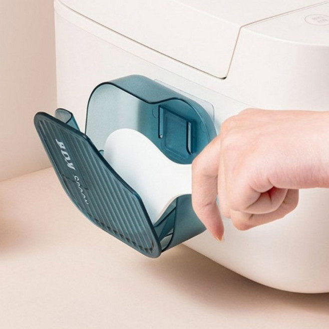 [1+1] 벽부착 수납 보관 거치대 주걱, 블루, 2개