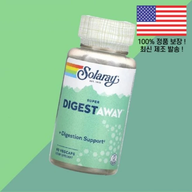 솔라레이 슈퍼 다이제스트어웨이 90 식물성 베지캡슐 Solaray Super Digestaway VegCaps - 쿠팡
