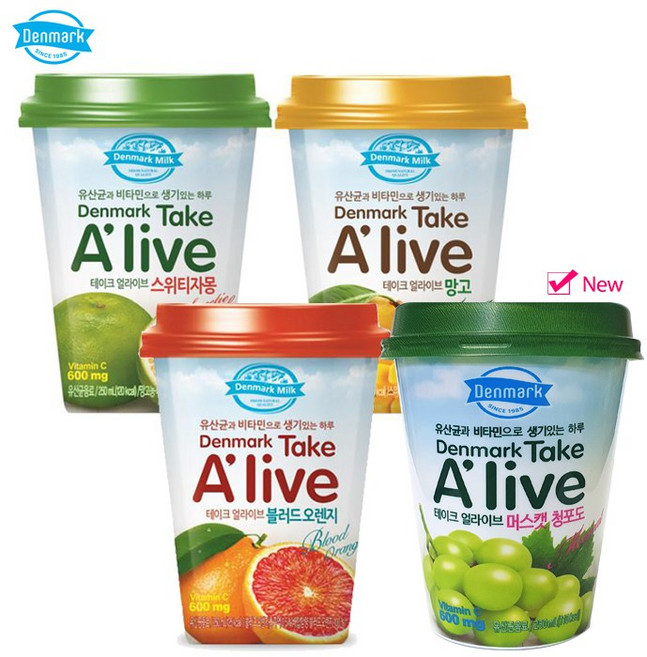 얼라이브 250mlx12컵(자몽3+망고3+오렌지3+머스캣3) 무배, 250ml, 1세트