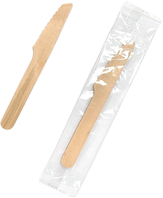 원바이 OPP 우드나이프 개별포장 140mm, 1개, 100개입