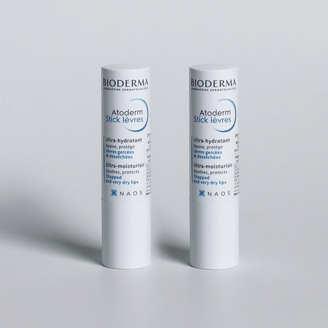 바이오더마 아토덤 스틱 레브르 립밤, 라즈베리, 4g, 2개