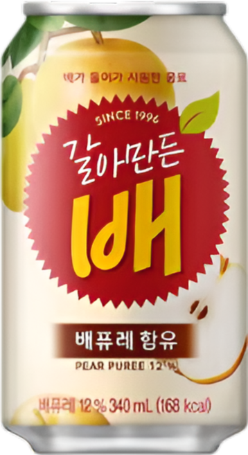 해태 갈아만든 배 뚱캔, 340ml, 6개