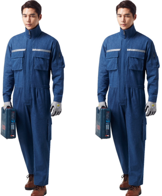 경신코리아 KSK 717 춘추 일체형 청 작업복 정비복 용접복 스즈끼복 우주복, 색상:단일색상 / 사이즈:110(3XL), 1개