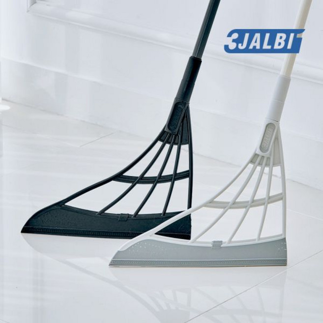 쓰리잘비 기본형 1+1 세트 집먼지 머리카락 청소 실리콘빗자루 202265, 기본형 그레이+기본형 블랙