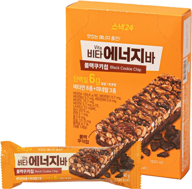 스낵24 비타 에너지바, 400g, 1개 - 쿠팡